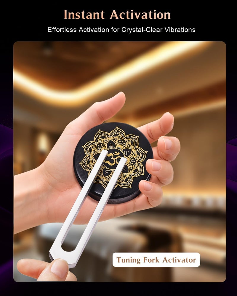Tenfly Tuning Fork Activator for Sound Healing – Maximizes Vibration & Sustained Tone with Minimal Noise, Made of Vulcanized Rubber - Image 4